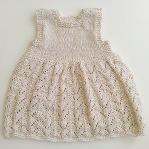 KNITTING PATTERN Baby Lace Dress Modern Baby Lace Dress | Etsy