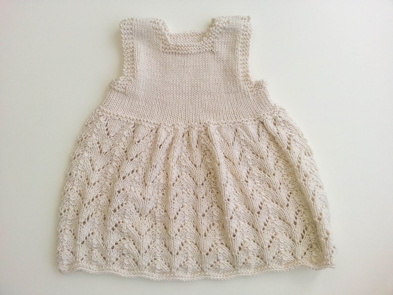 KNITTING PATTERN Baby Lace Dress Modern Baby Lace Dress Etsy Australia