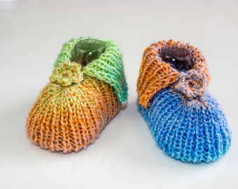 STRICKMUSTER, Baby Booties, Anfänger Booties, Easy Booties, PDF, Super Easy Baby Booties Strickmuster,