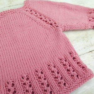 KNITTING PATTERN, Top Down, Pullover, Sweater, Jumper, Baby, Toddler ...