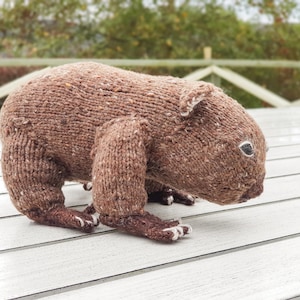 Modèle de tricot jouet wombat : animal australien réaliste (téléchargement PDF) image 4