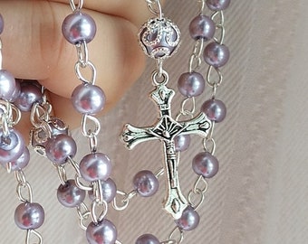 FREE FAST SHIPPING Personalized Rosary for First Communions, Confirmation Baptism Gift First Communion Rosary Baptism Rosary Gift Rosaries