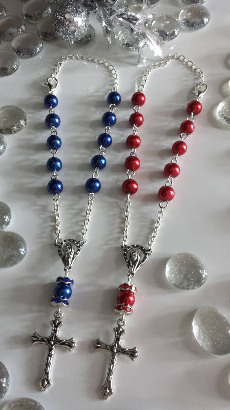 Small Rosaries Rear View Mirror Rosary Handmade Rosaries Etsy Australia