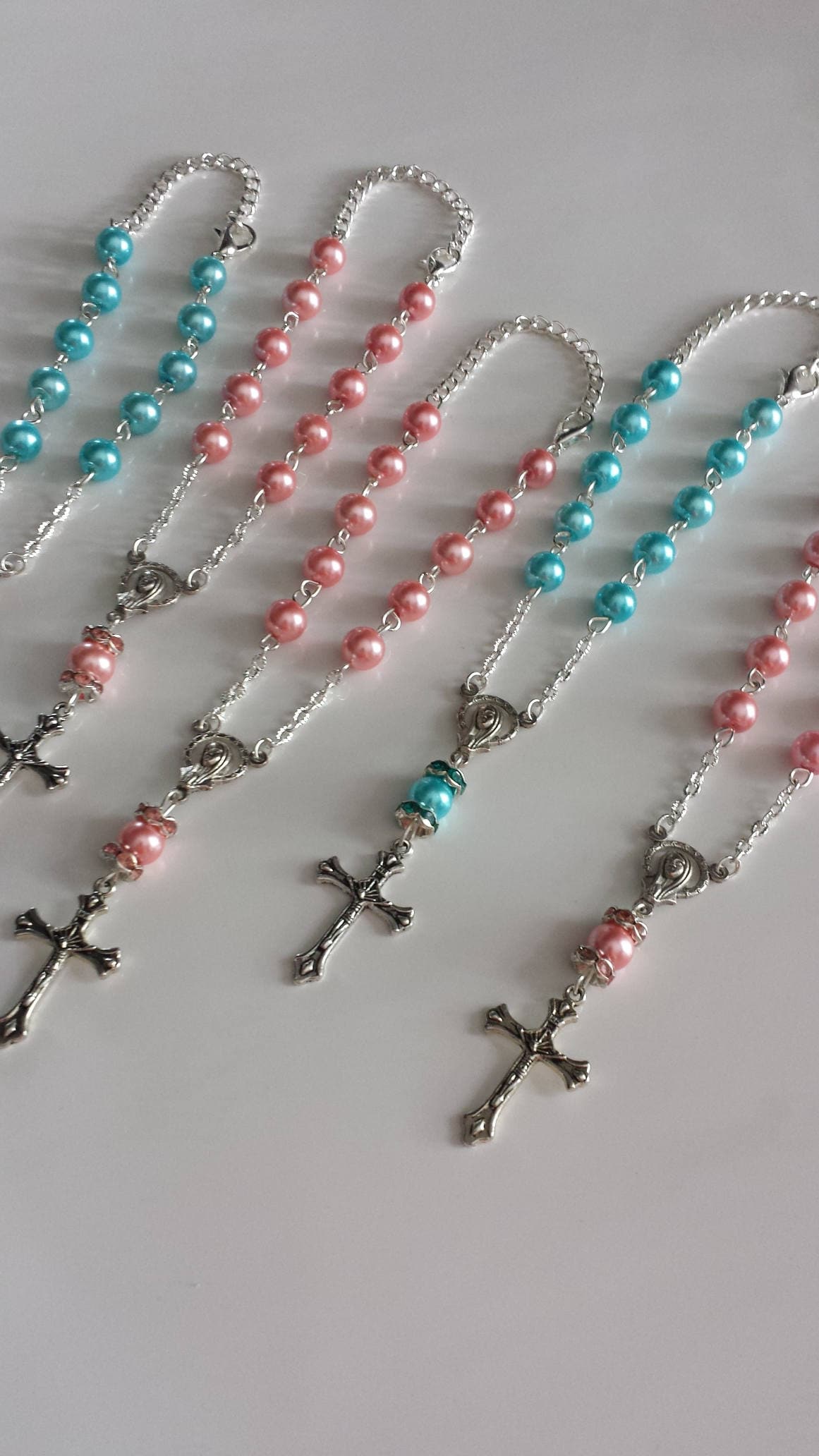 Small Rosaries Rear View Mirror Rosary Gift Handmade Rosaries Etsy