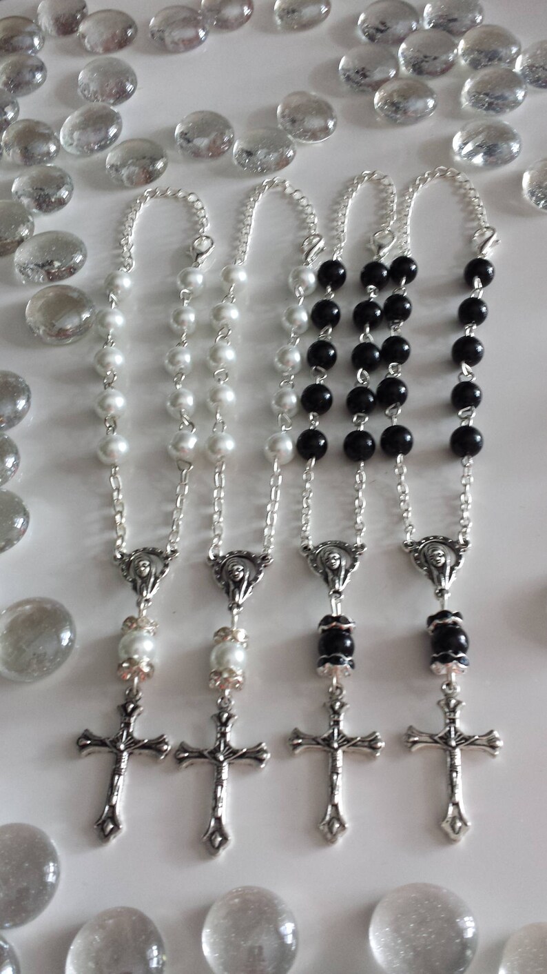 Small Rosaries Rear View Mirror Rosary Handmade Rosaries Etsy Canada