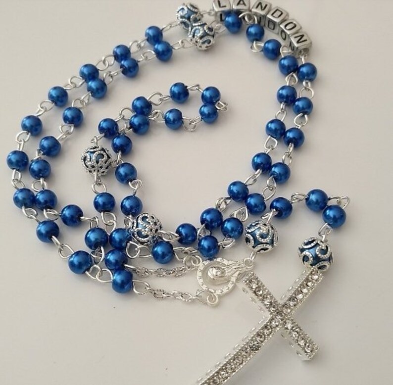 Personalized Rosaries Baptism Gift Baptism Gifts Wedding image 0