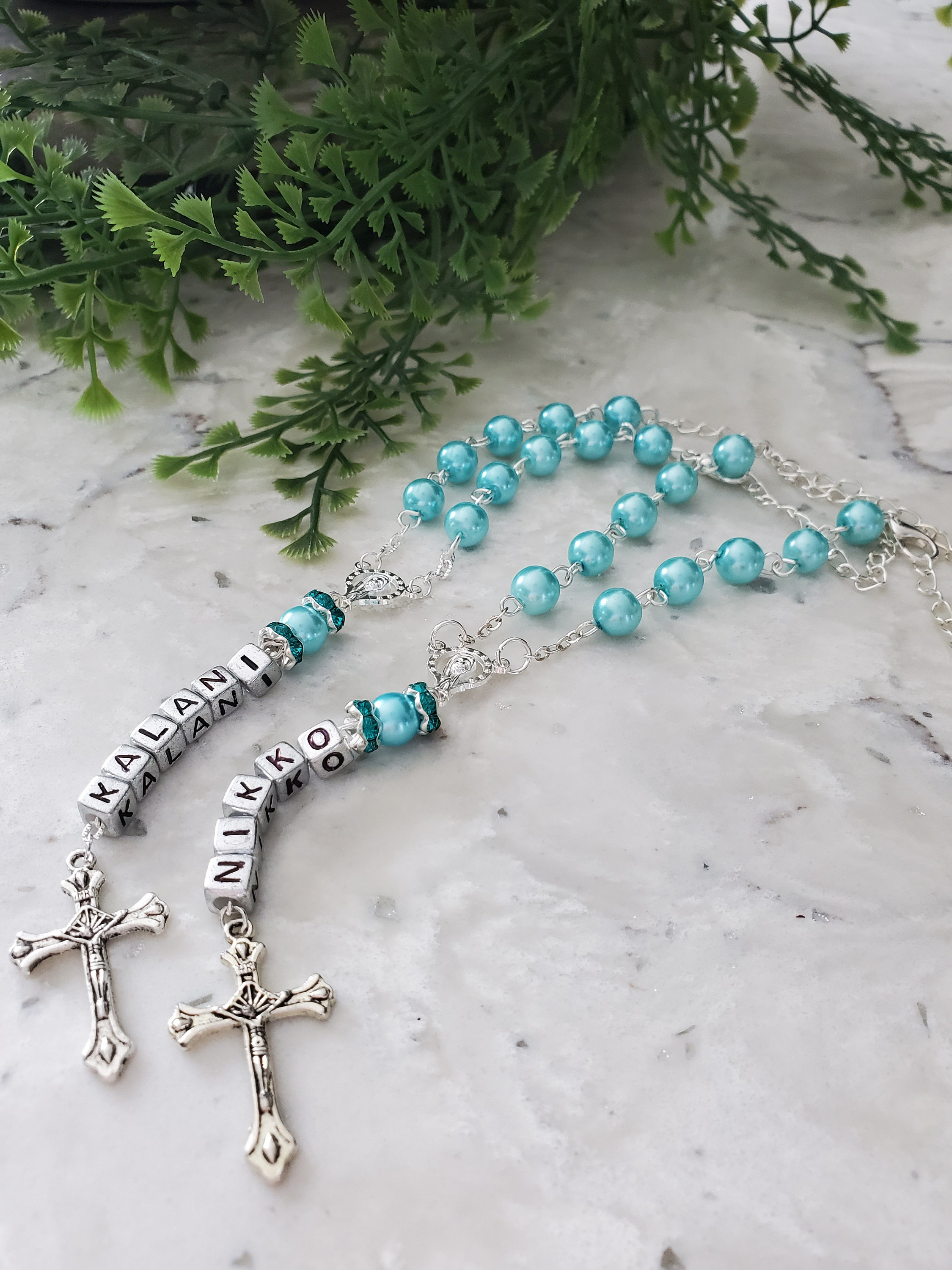 Personalized Rosary Baptism Rosary Baptism Gift Etsy Canada