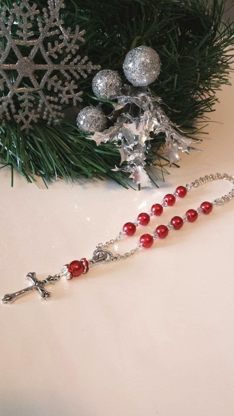 Small Rosaries Rear View Mirror Rosary Handmade Rosaries Etsy Australia