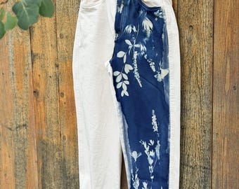 Cyanotype H&M white denim, size 4