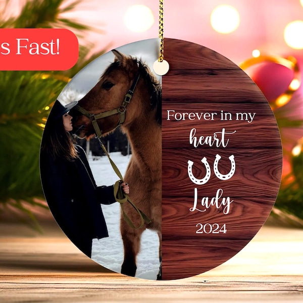 Horse Memorial Gift, Custom Horse Memorial Ornament, Personalized Horse Memorial Gift, Horse Loss Gift, Horse Sympathy Gift