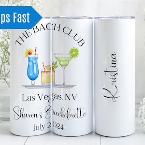 Custom Bachelorette The Bach Club Tumbler, Custom Bachelorette Party Tumbler, Bachelorette Trip Cup, Bachelorette Party Favors Gift