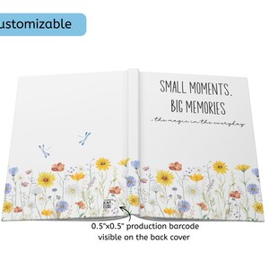 Memory Journal, Floral Notebook, Keepsake Memory Book image 7