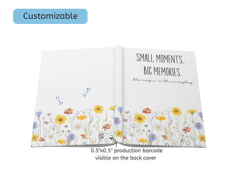 Memory Journal, Floral Notebook, Keepsake Memory Book image 7