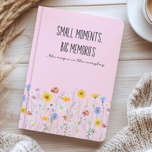 Memory Journal, Floral Notebook, Keepsake Memory Book image 2