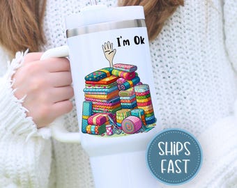 Personalized Quilting Tumbler: 40oz Stainless Steel, Funny Quilter Gift