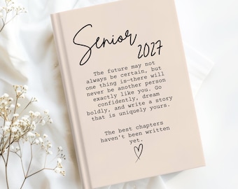 Senior 2027 Memory Journal, Personalized High School Graduation Gifts, Senior Year Keepsake