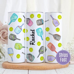 Personalized Pickleball Tumbler 20oz, Custom Gift for Pickleball Player with Name immagine 1