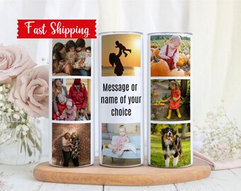 Custom Photo Mug, Collage Photo Tumbler, Photo Grandparent Gifts, Personalized Photo Tumbler, Family Photo Tumbler, Photo Gift for Parents