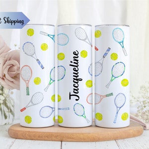 Tennis Gifts, Personalized Tumbler for Tennis Lover, Custom Gift for Tennis Player, Tennis Coach Gift, Tennis Team Tumbler