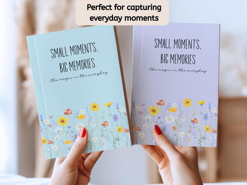 Memory Journal, Floral Notebook, Keepsake Memory Book image 3