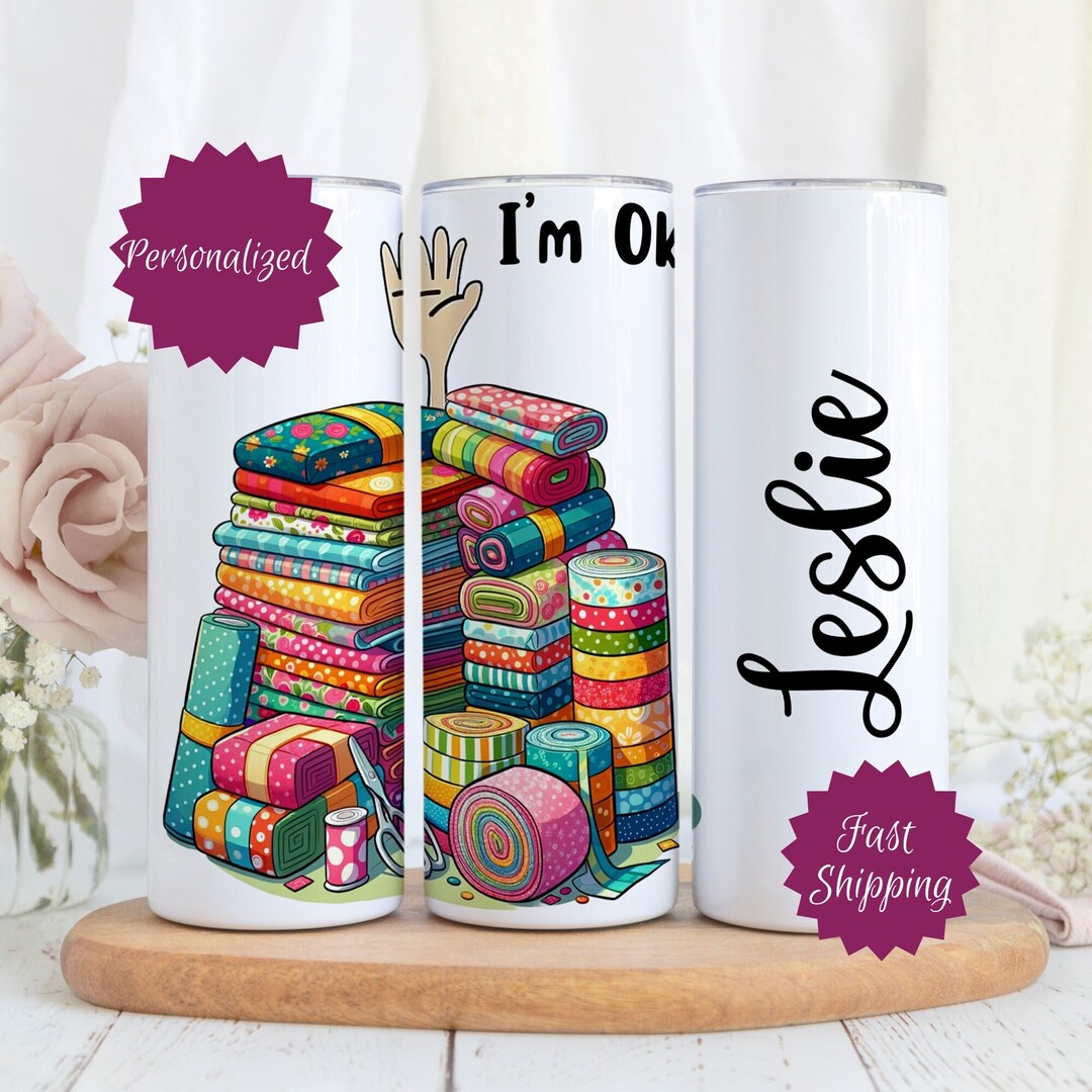 Quilting Gifts, Personalized Tumbler Gift for Quilter, Custom Quilt ...