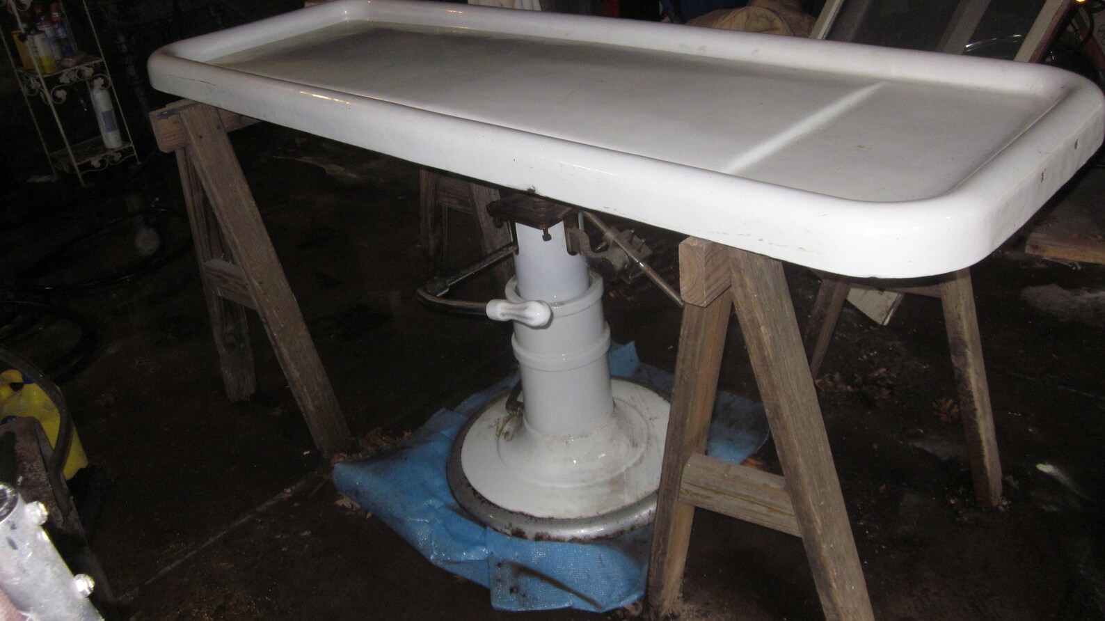 Vintage Antique Embalming Table Porcelain 40's50's Etsy