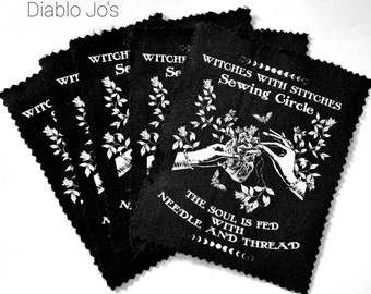 Witch sewing patch, Sewing Club, Coven. Sew on patch, Gothic Horror