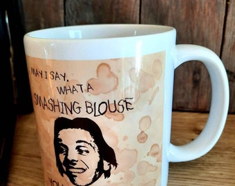 Comedy Bottom Mug Rik Mayall Smashing blouse Funny Gift