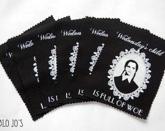 Addams Family Wednesday Addams sew on patch, gothic horror