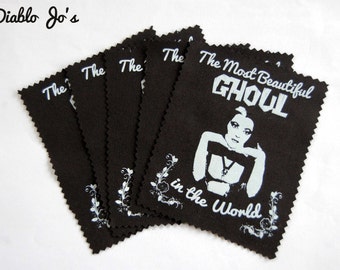 The Munsters Lily Munster sew on patch, screen printed horror gothic cult