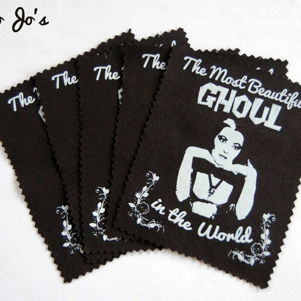 The Munsters Lily Munster sew on patch, screen printed horror gothic cult