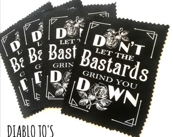 Handmaid's tale, Don't let the bastards sew on patch, dystopian jacket screen printed, Feminist