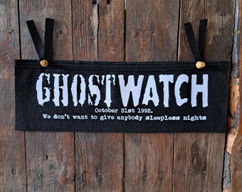 Ghostwatch Paranormal BBC cult show horror 90s Pennant, flag, Wall hanging