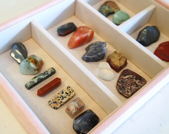 PREY ARIZONA Galaxy Gemstones, Crystals, Impact & Mineral Specimen Box Collection-BOX 1