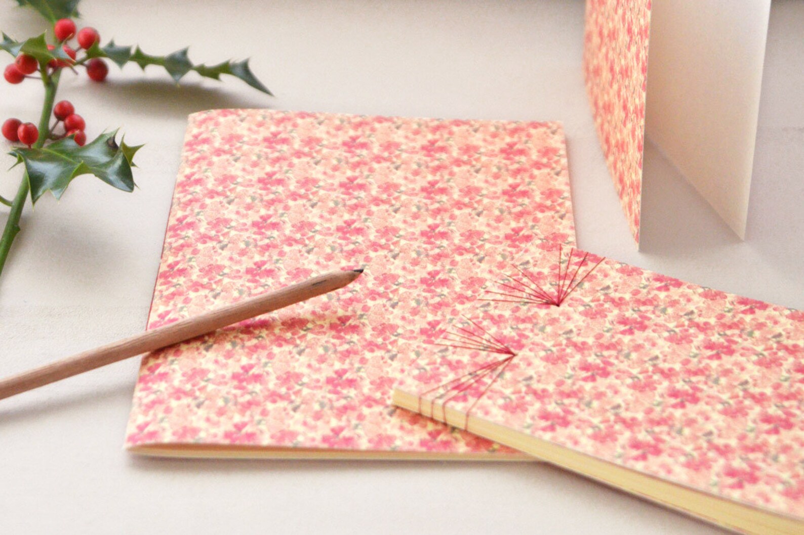 Handmade stationery set 2 handbound notebooks and a card Etsy