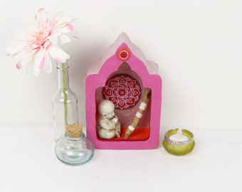 Altar Shrine Mandala Warm Pink Orange Mandala