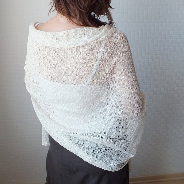 knitted bridesmaid shawl
