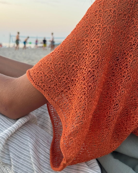 Burnt orange shrug outlet