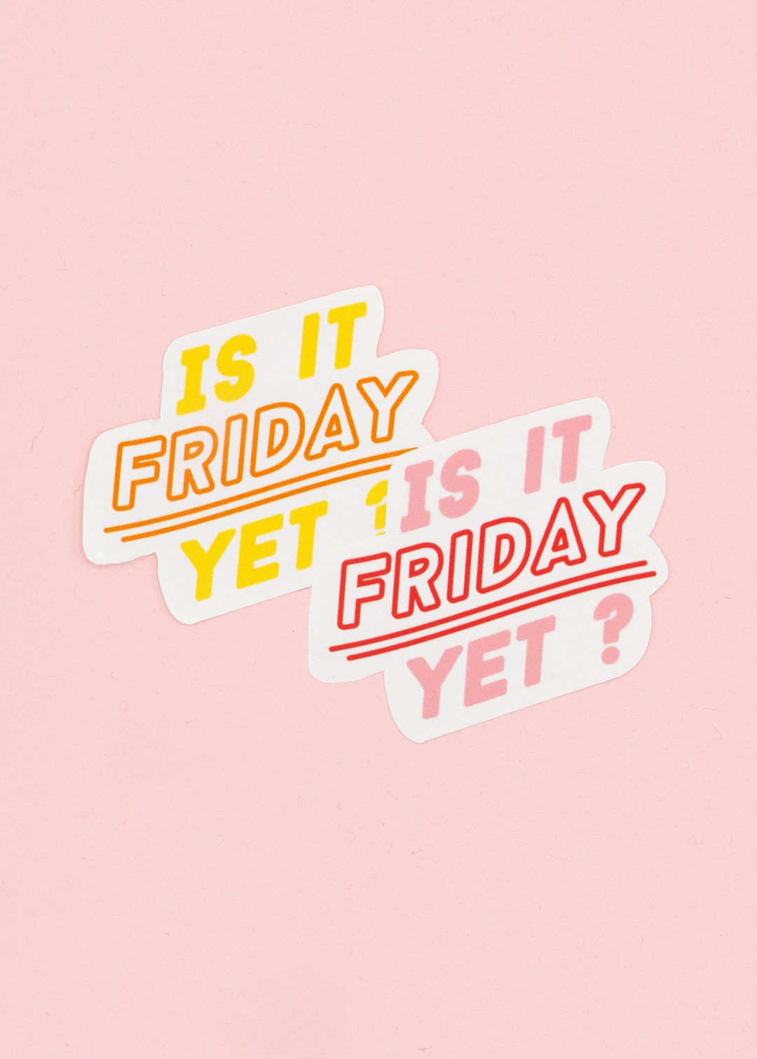Friday Update Sticker FRIDAY | Glossy Sticker | Vinyl Sticker | Raincoat - Etsy