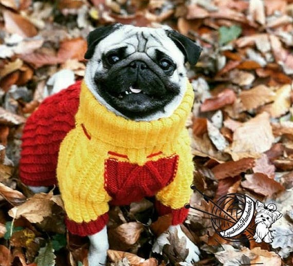 Sweater for pugs dog jacket warm sweater for dogs dog coat Knit Dog Sweater yorkie sweater pet gift funny dress for dog yorkie dog clothes