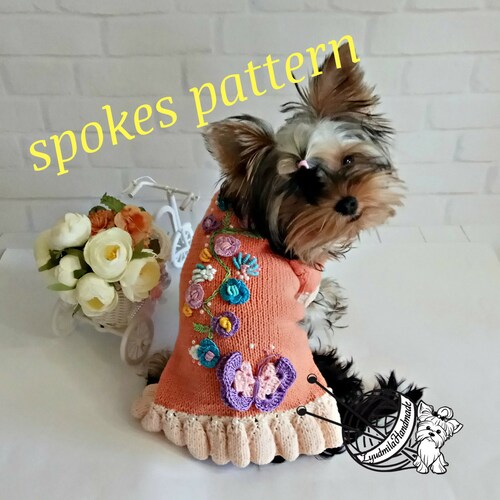 Knitting Pattern Dog Dress Dog Pattern Sewing Pattern PDF Etsy