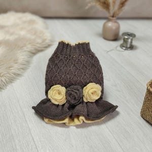 brown dog dress Fall in Love Thanksgiving Dog Dress