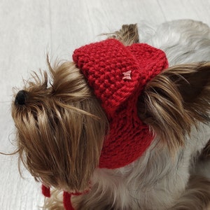 Hat dogs custom, Handmade Dog Ear Hat, Small dog clothes chihuahua & yorkies, Puppy hat knit, Dog hats pet