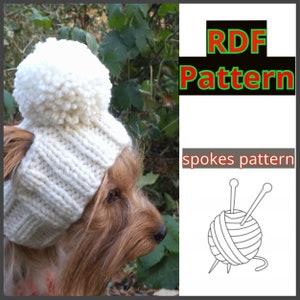 Hat Dog PATTERN, pet dog pattern, Dog Hat Clothes, Pet Hats Small Dog hat, puppy hat, Yorkie hat, dog hat pattern, Pet Hats