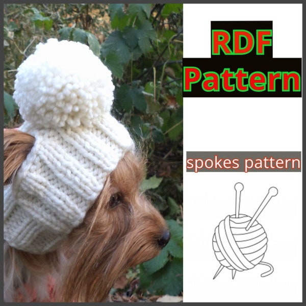 Hat Dog PATTERN, pet dog pattern, Dog Hat Clothes, Pet Hats Small Dog hat, puppy hat, Yorkie hat, dog hat pattern, Pet Hats