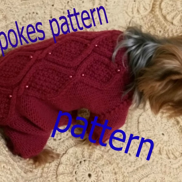 Dog Clothes Pattern, Knit Dog Sweater Pattern, Pet Sweater Costume, dog sweater pattern, Pet Fashion, Pet Dog Lover Gift, Custom Dog Jacket