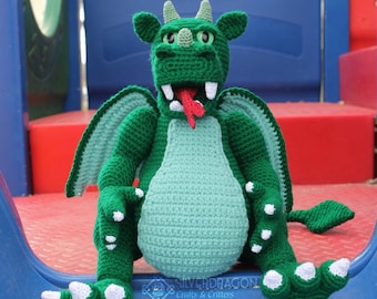 Fat Dragon PDF Pattern with Permission to sell the finished item