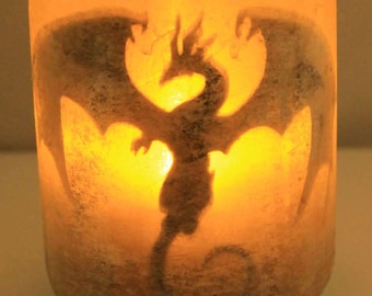 Dragon Light Jar: Fantasy Nightlight with LED
