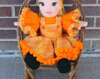 Pumpkin Pie Doll Pattern with Permission to sell the finished item