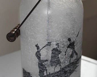 Large Lighted 3 Brothers Jar